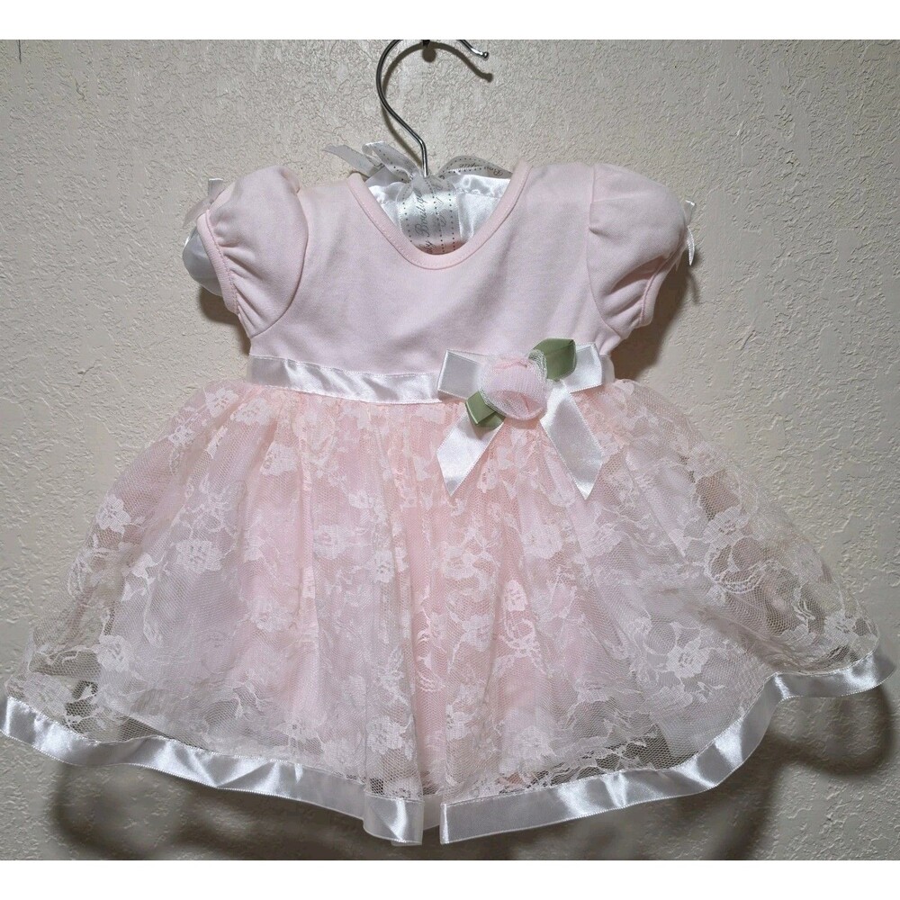 Koala Baby Boutique Newborn Pink Lace Special Occasion Dress